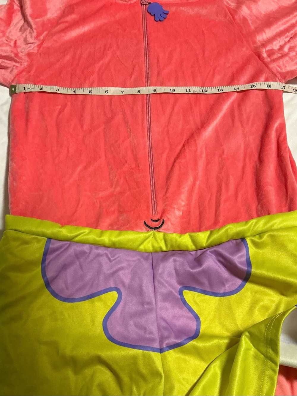Patrick Star Jumpsuit Adult/Teen XL Costume Spirit Halloween SpongeBob - Picture 15 of 16